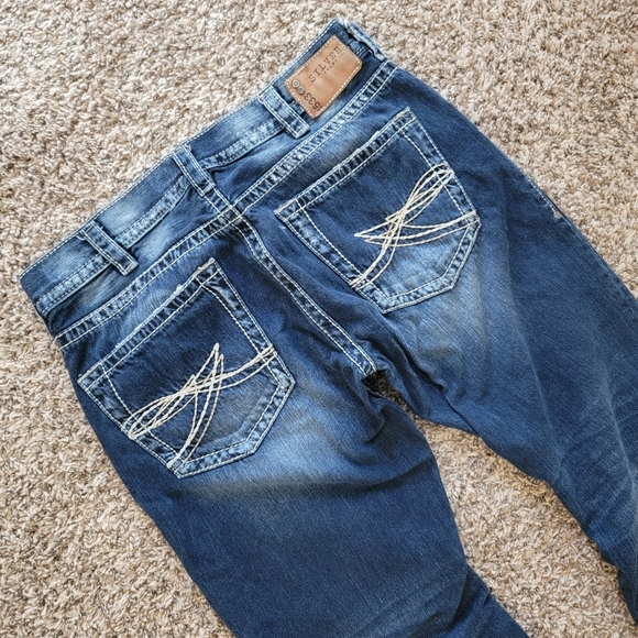 Silver Jeans | 925 Series Straight 38X32 Contrast Stitch Denim Blue Jeans Y2K - Picture 4 of 13